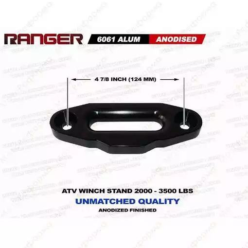 Клюз Ranger черный для лебедок 2000-3500  124 мм