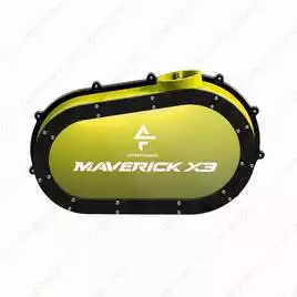 Кастомная прозрачная крышка вариатора с подсветкой для Can-Am Maverick X3 (Yellow)