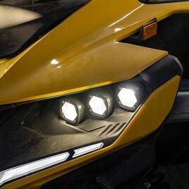 Комплект светодиодных фар Baja Designs Triple S1 "Unlimited" Lazer для Can-Am Maverick R
