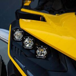 Комплект светодиодных фар Baja Designs Triple S1 "Unlimited" Lazer для Can-Am Maverick R