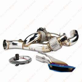 Выхлопная система RPM Can-Am Maverick R 3" E-Valve Mid Pipe / Electronic Dump Valve BLUE