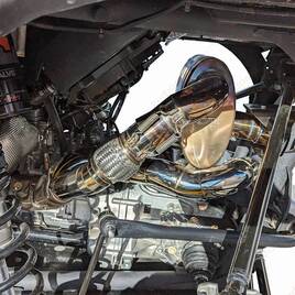 Выхлопная система RPM Can-Am Maverick R 3" E-Valve Mid Pipe / Electronic Dump Valve BLUE