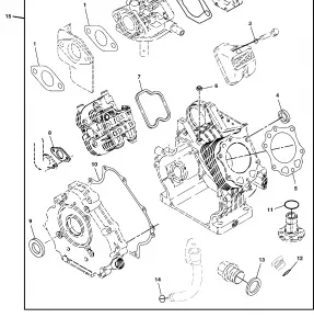 01- Двигатель Gasket Kit