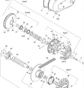01- Belt and Двигатель Pulley System