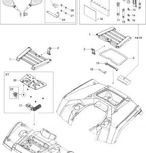 09- Front and Rear Trays XT