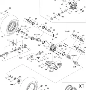 08- Задний привод XT