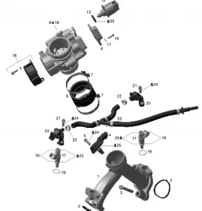 01- Intake Manifold And Throttle Кузовные детали