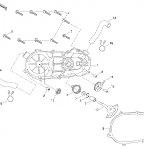 05- CVT Cover And Kick Stater