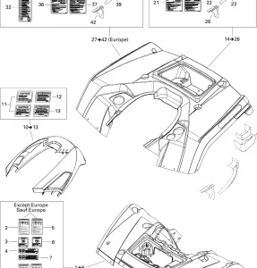 09- Fender And Central Panel Kit STD