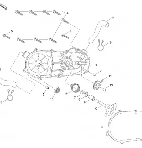 05- CVT Cover And Kick Stater