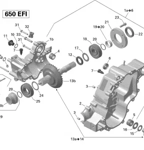 01- Коробка передач Output Shaft _2VCA Model