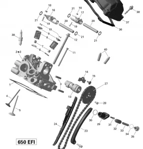 01- Головка блока цилиндров, Rear