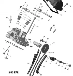 01- Головка блока цилиндров, Rear