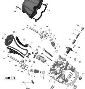 01- Головка блока цилиндров, Front _03R1504a