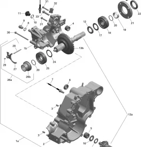 01- Коробка передач Output Shaft _71R1503