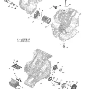 01- Система смазки двигателя - 650 EFI (Package PRO)