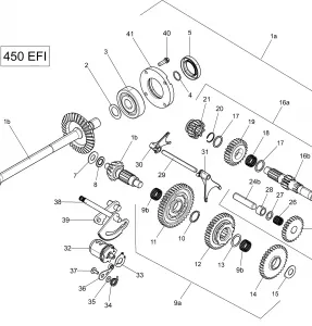 05- Gear Shift - 450 EFI