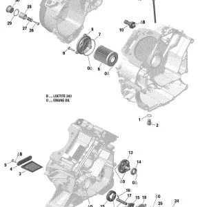 01- Система смазки двигателя - 570 EFI