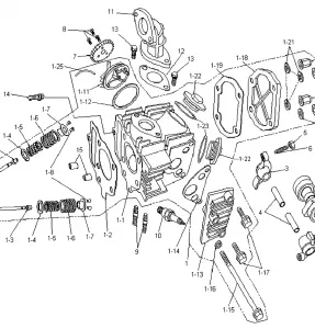 01- Головка блока цилиндров And Intake Manifold