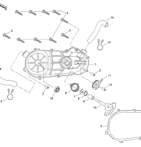 05- CVT Cover And Kick Starter