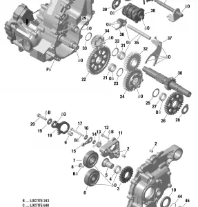 01- Коробка передач и компоненты - 650 EFI-XMR 850 EFI