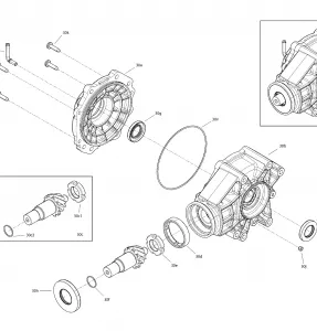 08- Drive, Rear Renegade - Rear Differential - Package XMR 1000R