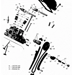 01- Головка блока цилиндров, Rear