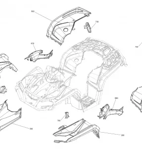 09- Fender And Central Panel Kit - Package XXC