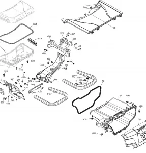 09- Rear Cargo Box - 1000R EFI - Except XMR