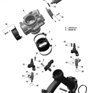 02- Впускной коллектор и дроссельная заслонка - 570 EFI