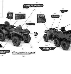 09- Наклейки Outlander MAX 6X6