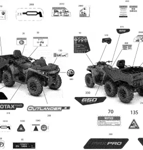 09- Наклейки Outlander MAX - 6X6 - Pro Nordic