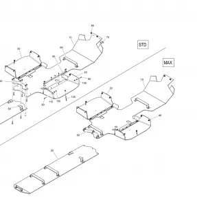 09- Skid Plate 6X6 1000 EFI - Skid Plate Option