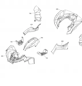 09- Fender And Central Panel Kit - Package STD