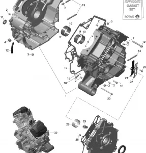 01- Картер - 850 EFI