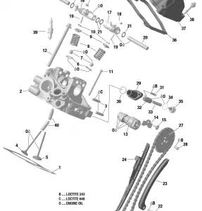 01- Головка блока цилиндров, Rear