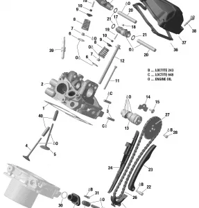 01- Головка блока цилиндров, Rear