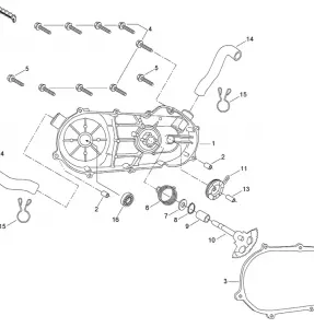 05- CVT Cover And Kick Starter