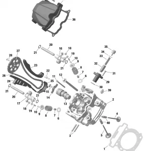 01- ROTAX - Front Головка блока цилиндров