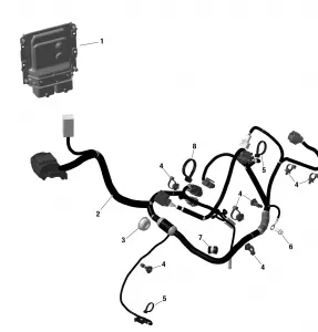 01- ROTAX - Двигатель Harness - Electronic Throttle Control