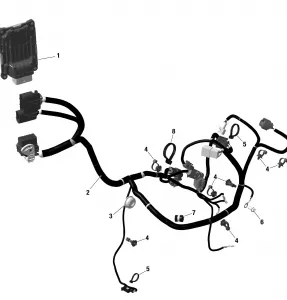 01- Блок управления двигателем и проводка двигателя - Mechanical Throttle Control