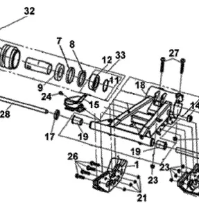 08- Rear Swing Arm North America