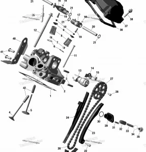 Rotax - Rear Головка блока цилиндров