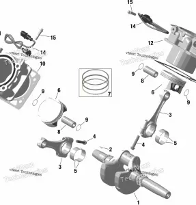 Rotax - Crankshaft, Pistons And Cylinder