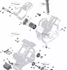 Rotax - Система смазки двигателя