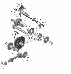 Rotax - Коробка передач 2 - 686 865 - Hua Yong