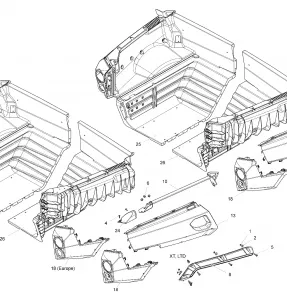 09- Rear Cargo Box Кузовные детали