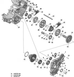 01- Коробка передач и компоненты - GBPS - Maverick Turbo-Maverick MAX Turbo