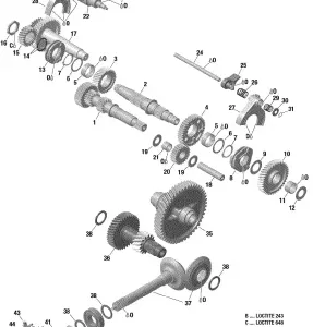 05- Коробка передач Components - Without Lockable Rear Differential