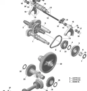 01- Коробка передач и компоненты Without Lockable Differential